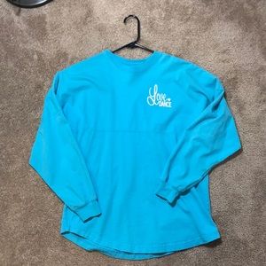 Blue “Love Dance” comfy top